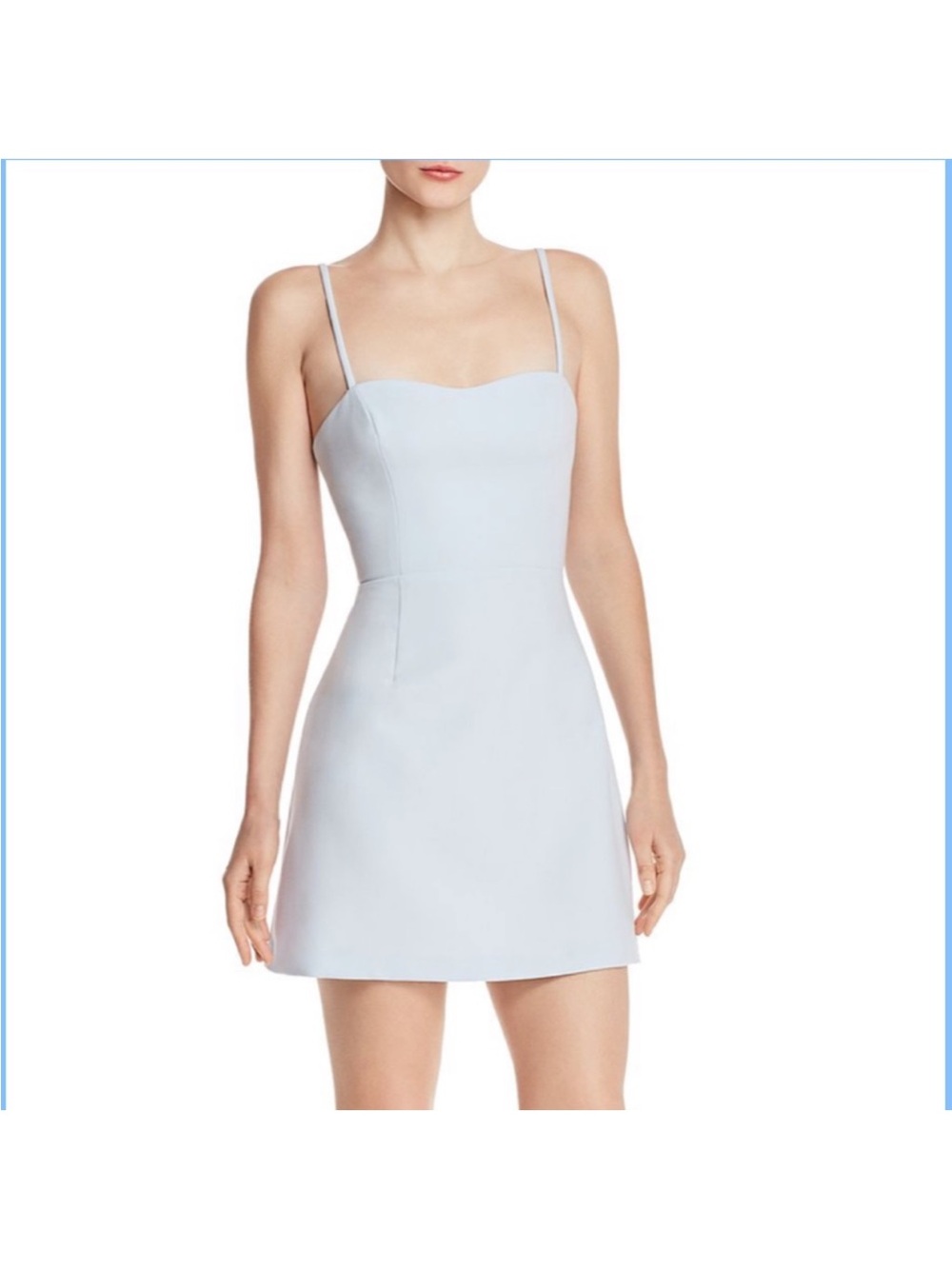 French Connection Pale Blue Spaghetti Strap Mini Dress
